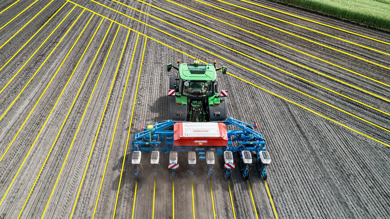 Autopath John deere traktorok, felülnézet