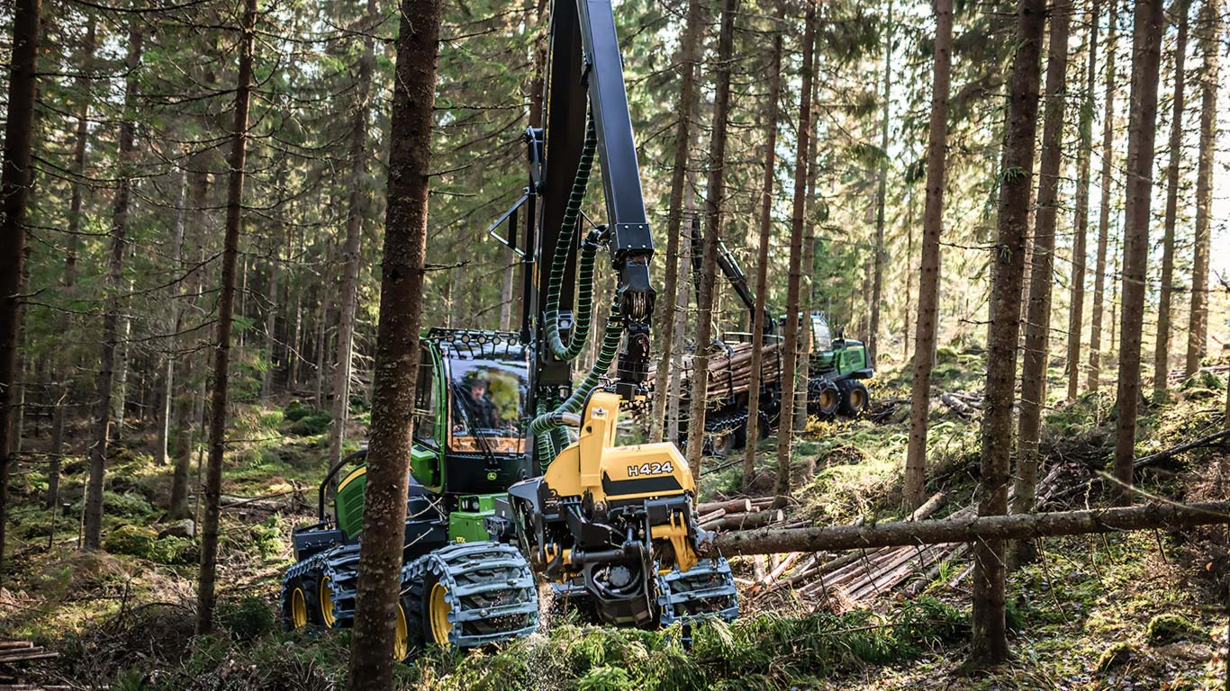 John Deere 1170G működés közben